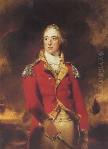 Portrait Of Colonel David Markham Oil Painting by Thomas Lawrence