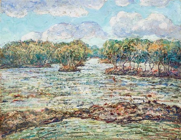 Mangrove Trees, The Florida Everglades, C. 1938 Oil Painting by Ernest Lawson