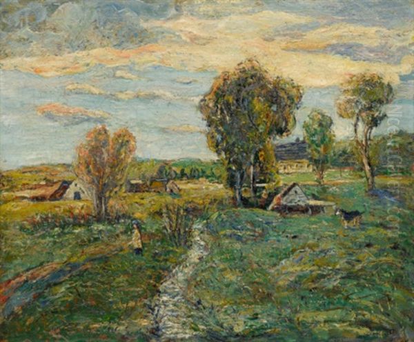 Autumn Skies by Ernest Lawson