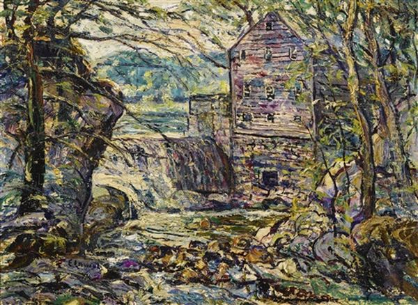 The Mill Oil Painting by Ernest Lawson