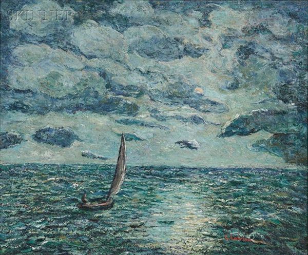 Moonlight Fantasy Oil Painting by Ernest Lawson