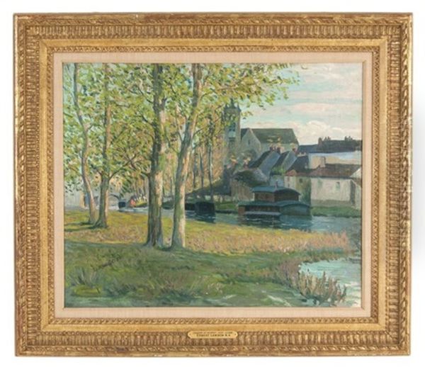 Church At... Oil Painting by Ernest Lawson