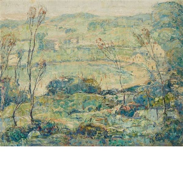 Landscape (untitled) Oil Painting by Ernest Lawson