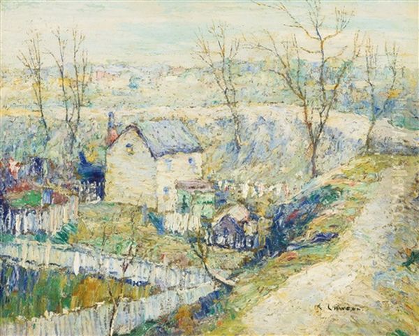 Squatter's Huts, Harlem River Oil Painting by Ernest Lawson