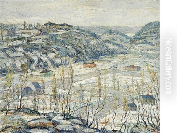 Upper New York City Oil Painting by Ernest Lawson