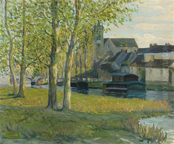 Church At Moret-sur-loing Oil Painting by Ernest Lawson