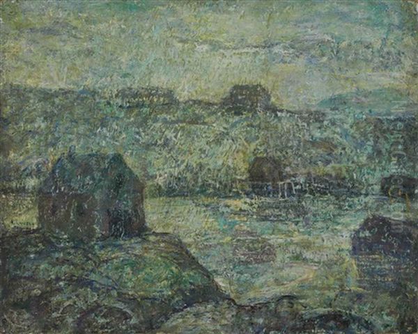 Peggy's Cove, Evening Oil Painting by Ernest Lawson