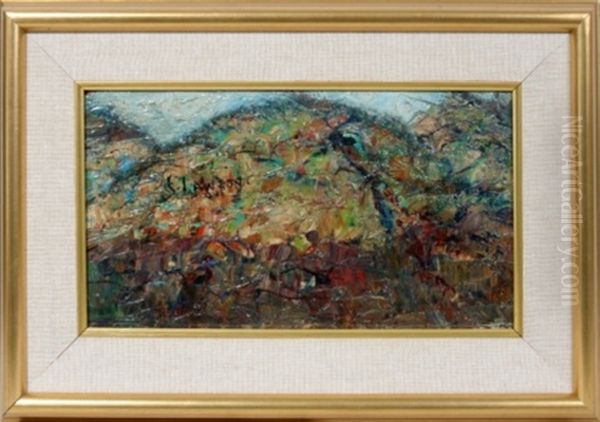 Hilltop Oil Painting by Ernest Lawson