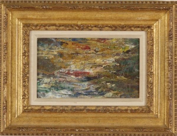 Landscape Study Oil Painting by Ernest Lawson