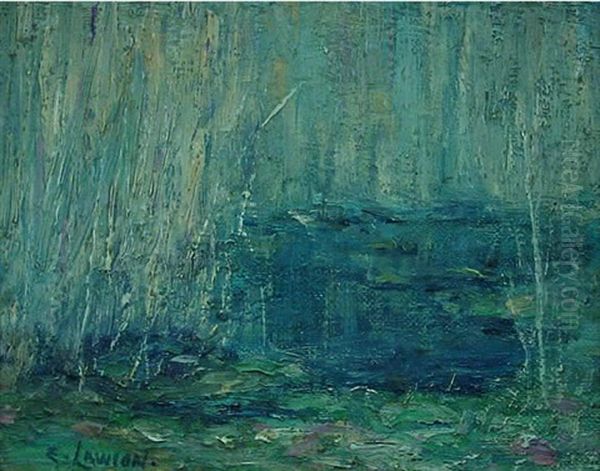 Swamp Willows Oil Painting by Ernest Lawson