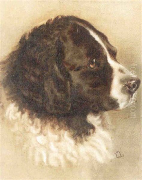 Portrait Of A Spaniel Oil Painting by Ernest Lawson