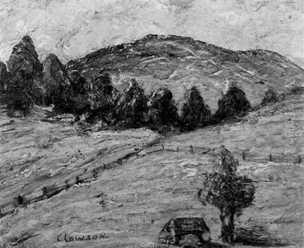 The Farm On The Hill Oil Painting by Ernest Lawson