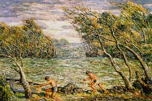 Coming Storm Oil Painting by Ernest Lawson