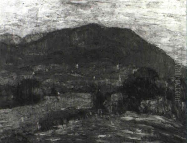 Hill Near Woodstock Oil Painting by Ernest Lawson