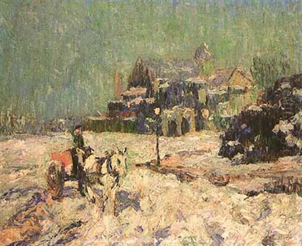 Inwood, Upper Washington Heights Oil Painting by Ernest Lawson