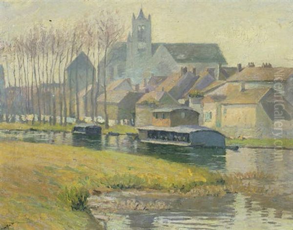 Moret-sur-loing Oil Painting by Ernest Lawson