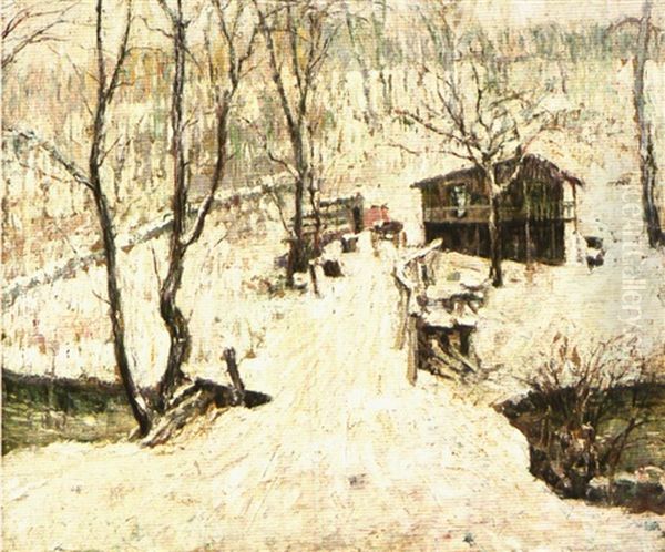 Country Scene, Winter by Ernest Lawson