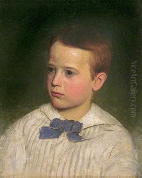 Portrait Of A Boy Oil Painting by Oliver Ingraham Lay