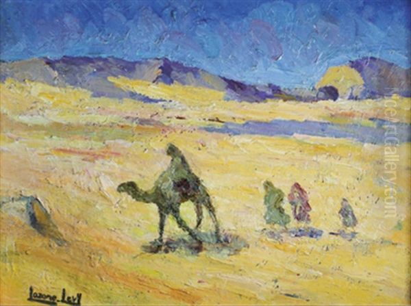 Famille Dans Le Desert Oil Painting by  Lazare-Levy