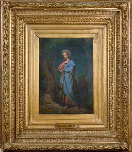 Le Christ Au Mont Des Oliviers Oil Painting by Jean Raymond Hippolyte Lazerges