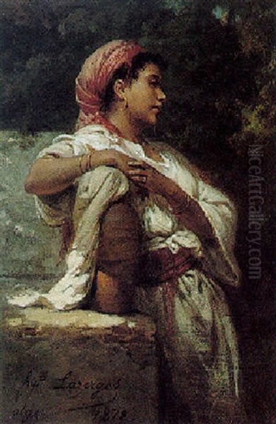 An Algerian Water-carrier Oil Painting by Jean Raymond Hippolyte Lazerges