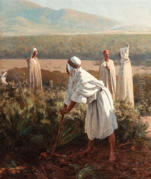 In The Desert Oil Painting by Paul Jean Baptiste Lazerges