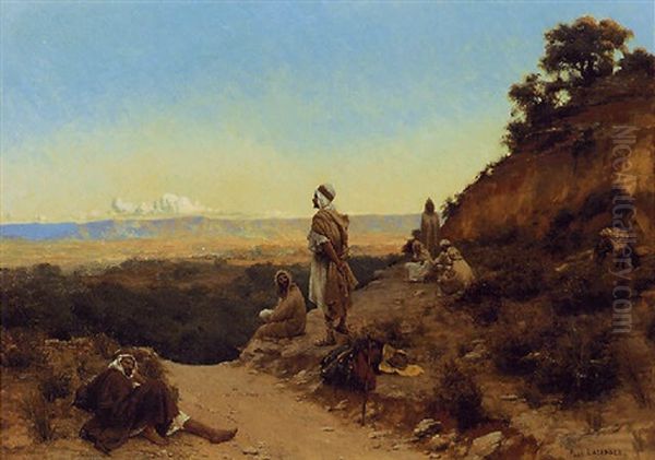 Le Repos De La Caravanne Oil Painting by Paul Jean Baptiste Lazerges