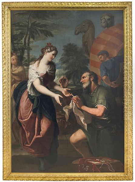 Rebecca E Eleazaro Al Pozzo Oil Painting by Gregorio Lazzarini