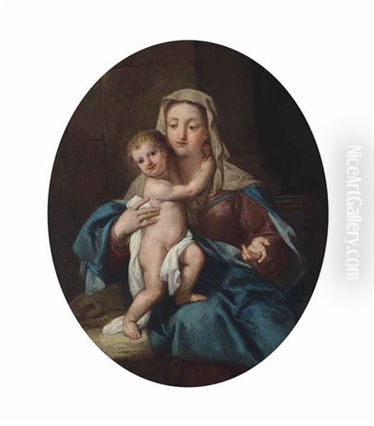 The Madonna And Child Oil Painting by Gregorio Lazzarini