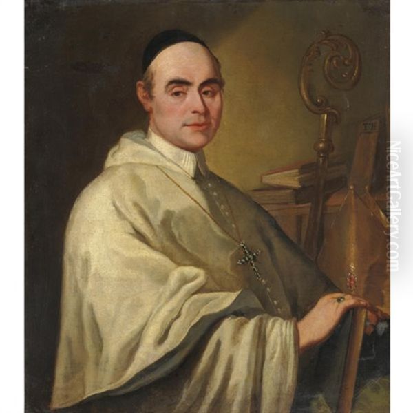 Ritratto Di Vescovo Oil Painting by Gregorio Lazzarini