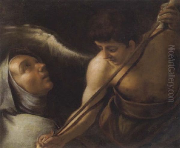 L'estasi Di Santa Teresa, Die Verzuckung Der Heiligen Theresia Oil Painting by Gregorio Lazzarini