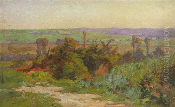 Paysage D'automne Oil Painting by Ernest Auguste Le Villain