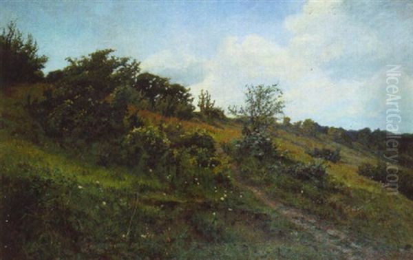 La Colline Oil Painting by Ernest Auguste Le Villain