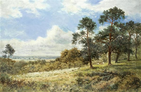 Across The Valley Oil Painting by Benjamin Williams Leader