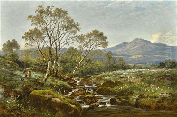 The Stream From The Hills Oil Painting by Benjamin Williams Leader