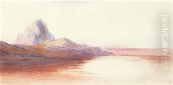 Pentedattilo, Calabria Oil Painting by Edward Lear