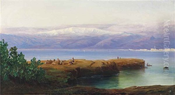 Mount Lebanon Oil Painting by Edward Lear