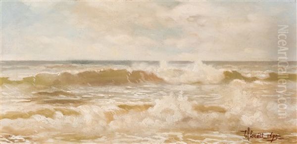 Seascape Oil Painting by Edward Chalmers Leavitt