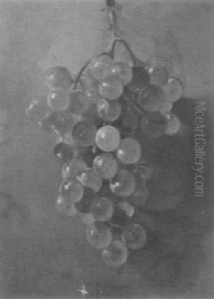 Hanging Grapes Oil Painting by Edward Chalmers Leavitt