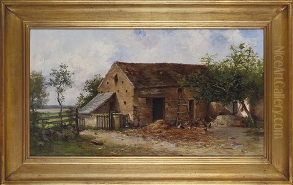 Staveni Oil Painting by Otakar Lebeda