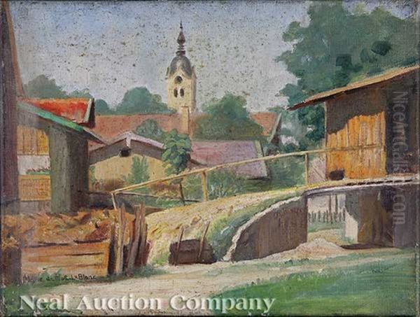 European Landscape (+ 4 Others, Lrgr; 5 Works) Oil Painting by Marie de Hoa LeBlanc