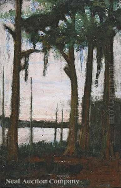 Louisiana Landscape (+ 8 Others, Irgr; 9 Works) Oil Painting by Marie de Hoa LeBlanc