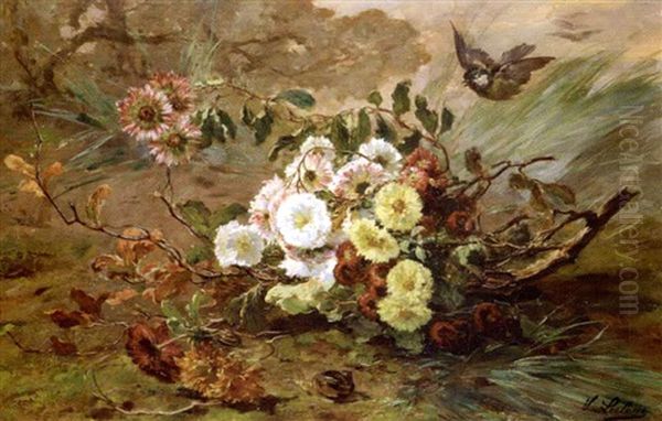 Le Branchage Fleuri Oil Painting by Victor Leclaire