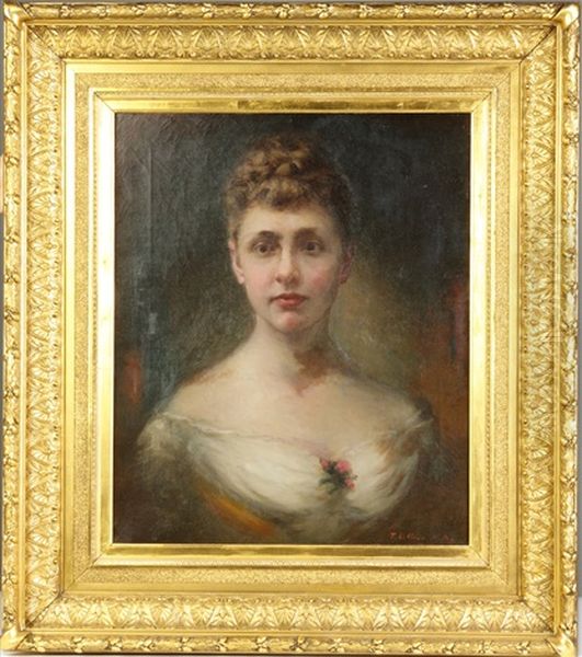 Portrait Of A Lady Oil Painting by Thomas Leclear