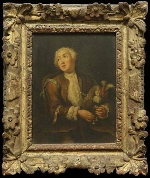 Joueur De Cornemuse Oil Painting by Sebastien Leclerc the Younger