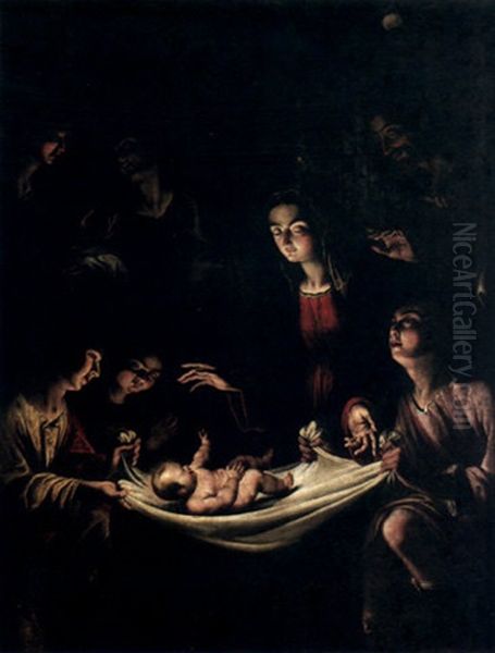 The Adoration Of The Shepherds Oil Painting by Jean Leclerc