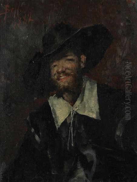 Portret Van Een Heer Oil Painting by Enrico Belli