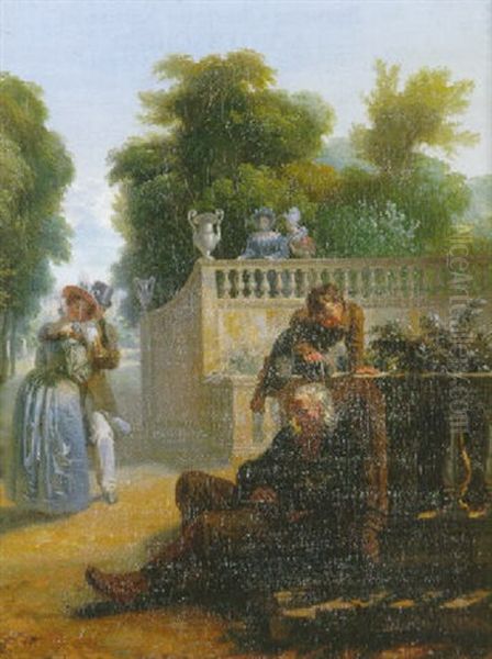 Le Garconnet Facetieux Oil Painting by Jean-Baptiste Lecoeur