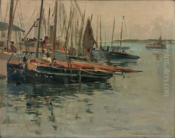 L'ile D'yeu, 1926 Oil Painting by Paul Emile Lecomte