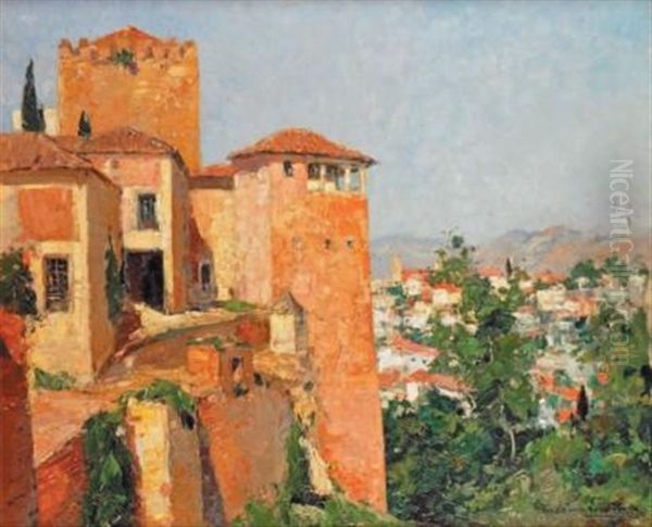 Chateau En Provence by Paul Emile Lecomte